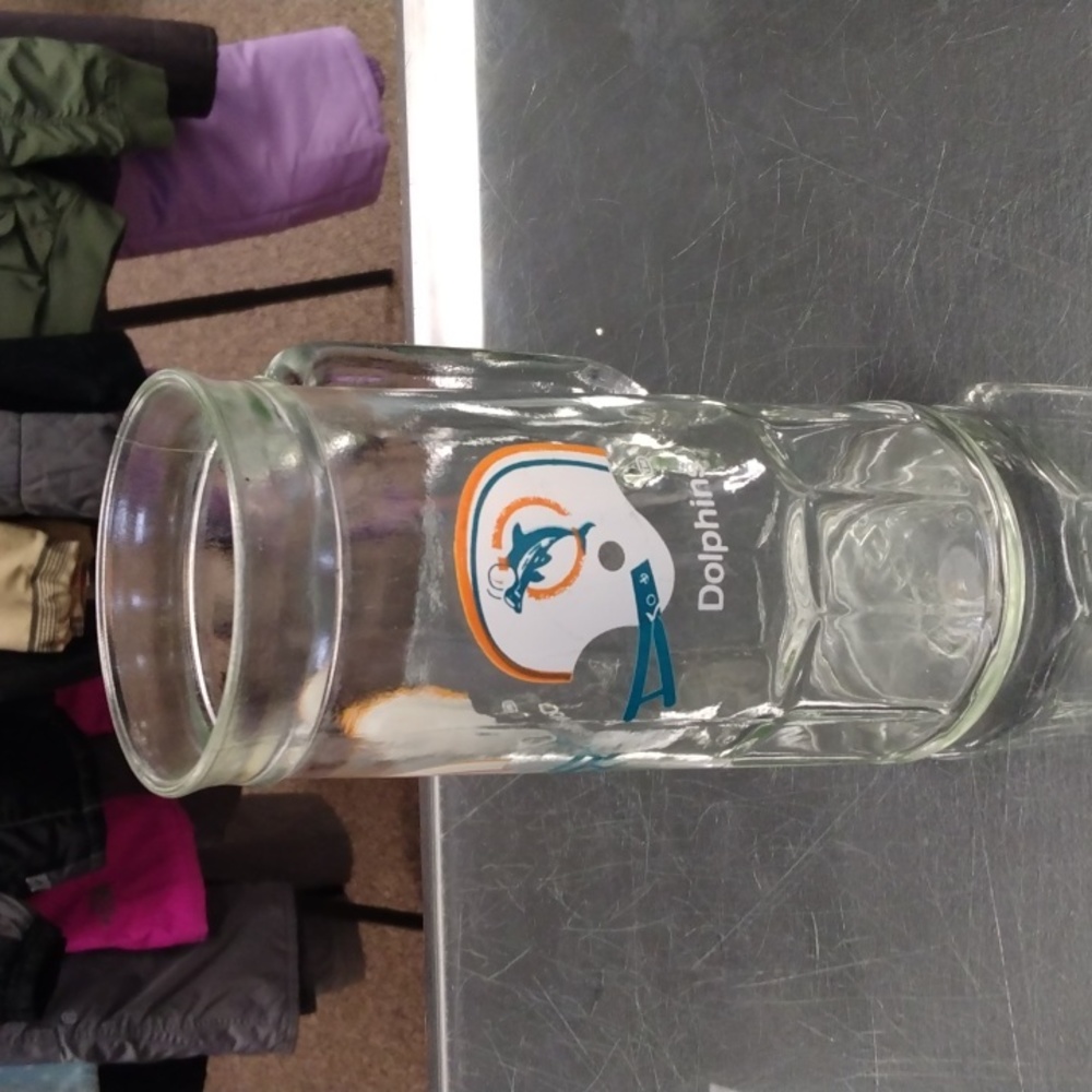 Vintage Dolphins Glass Handled Mug